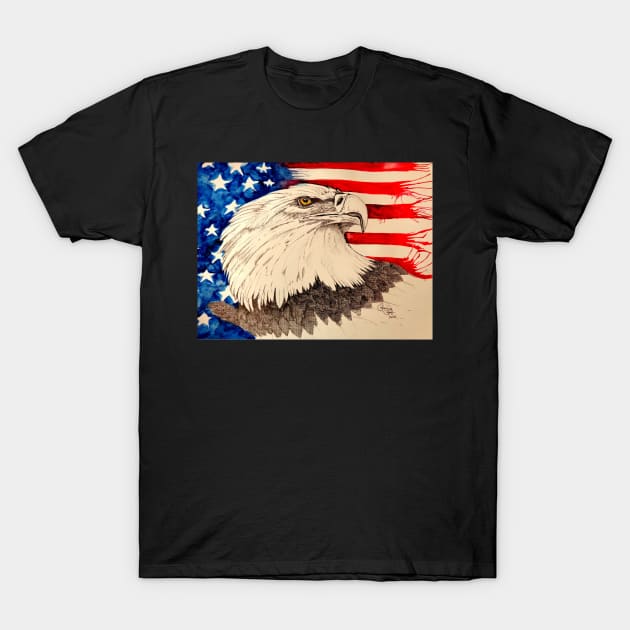 BE AMERICAN T-Shirt by WildThingsTreasures34